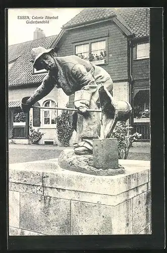 AK Essen / Ruhr, Giesserstandbild