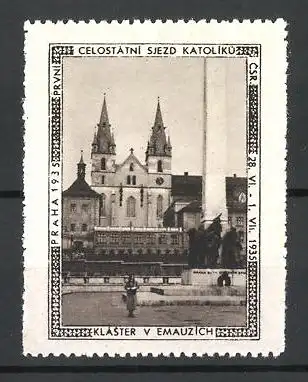 Reklamemarke Praha, Celostatni sjezd Katoliku 1935, Klaster v Emauzich