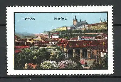 Reklamemarke Praha, Hradcany, Stadtansicht