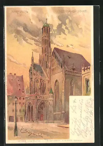 Künstler-AK P. Schmohl: Nürnberg, Liebfrauenkirche