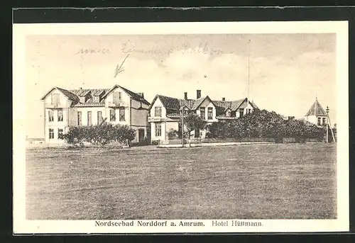 AK Norddorf a. Amrum, Hotel Hüttmann