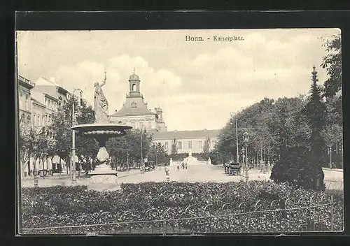 AK Bonn a. Rh., Anlagen auf dem Kaiserplatz