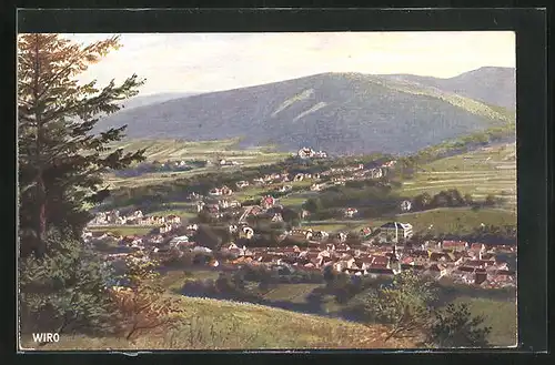 AK Bad Blankenburg / Schwarzatal, Totale vom Greifenstein gesehen