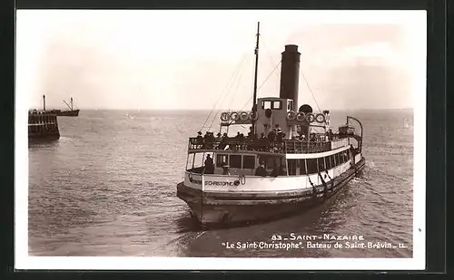 AK Saint-Nazaire, Passagierschiff Le Saint-Christophe - Bateau de Saint-Brevin