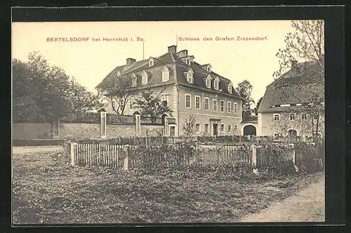 AK Bertelsdorf, Schloss des Grafen Zinzendorf