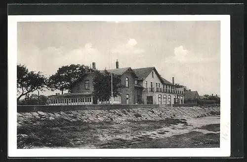 AK Stein, Uferpartie mit Ostseeheim