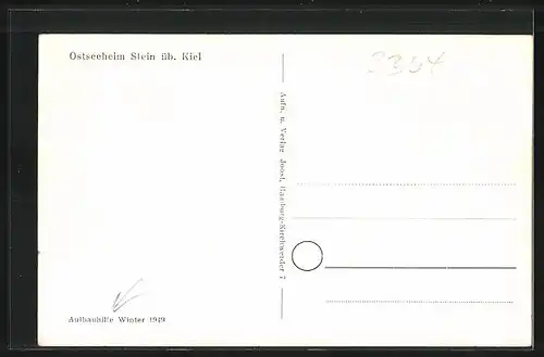 AK Stein, Uferpartie mit Ostseeheim
