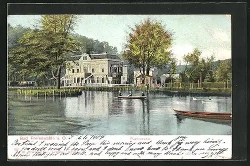 AK Bad Freienwalde a. O., Hotel Papenmühle