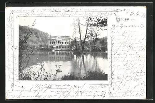 AK Bad Freienwalde a. O., Hotel Papenmühle