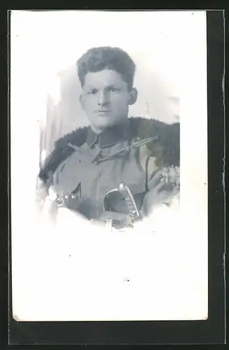 AK Portrait eines junge Soldaten in österreichischer Uniform