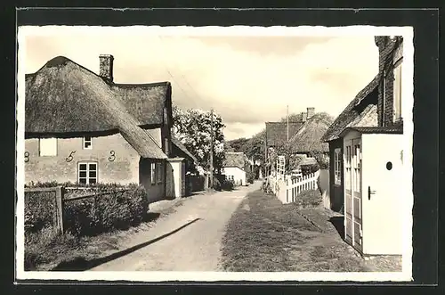 AK Amrum, Blick in die Dorfstrasse