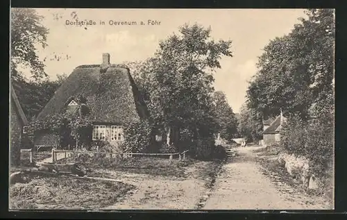 AK Oevenum a. Föhr, Dorfstrasse