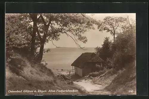 AK Göhren a. Rügen, Altes Fischerhäuschen