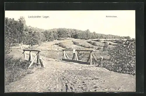 AK Lockstedter Lager, Idylle mit Rehbrücken