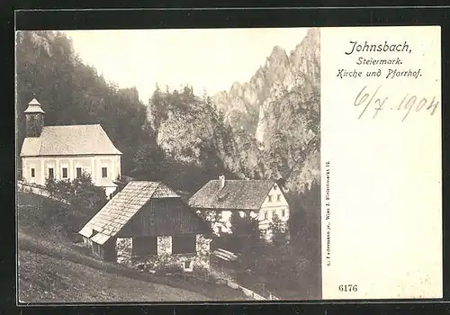 AK Johnsbach, Kirche & Pfarrhof