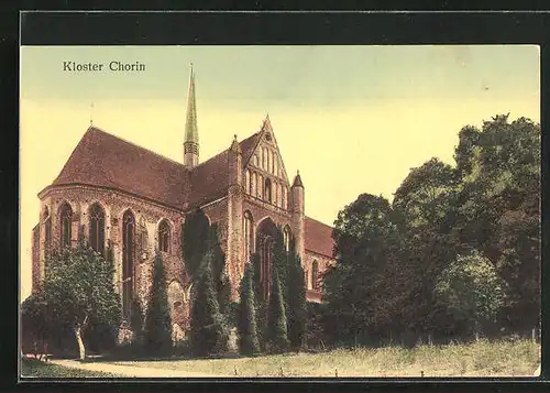 AK Chorin, Kloster in der Abenddämmerung