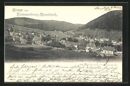 AK Kammerberg-Manebach, Blick auf den Ort