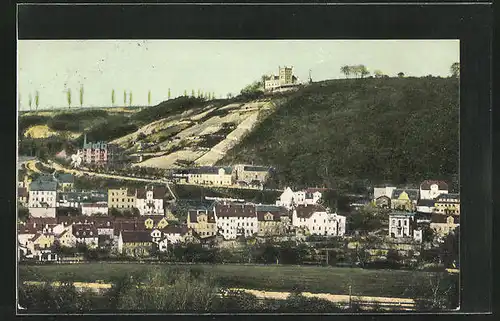 AK Bad Kösen, Ortspartie mit der Wilhelmsburg