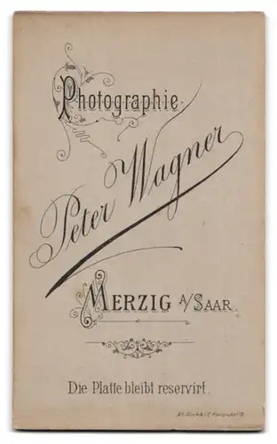 Fotografie P. Wagner, Merzig a / Saar, Portrait junger Mann im Anzug mit Krawatte