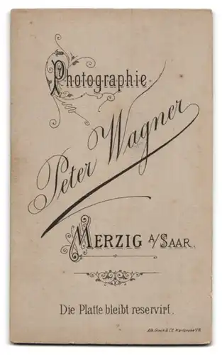 Fotografie P. Wagner, Merzig a / Saar, Portrait junger Mann im Anzug mit Krawatte