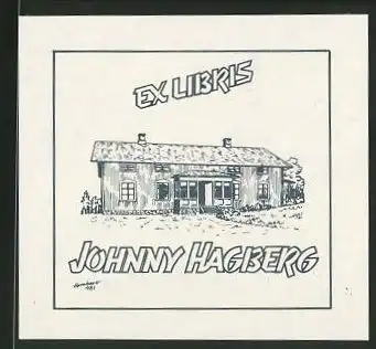 Exlibris Johnny Hagberg, Gebäudeansicht