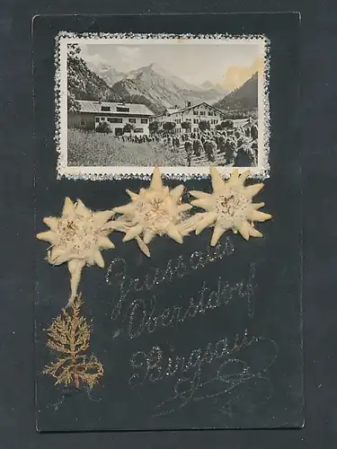 AK Oberstdorf, Gasthaus Birgsau mit Edelweiss