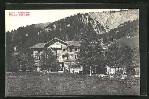 AK Adelboden, an der Pension Schlegeli