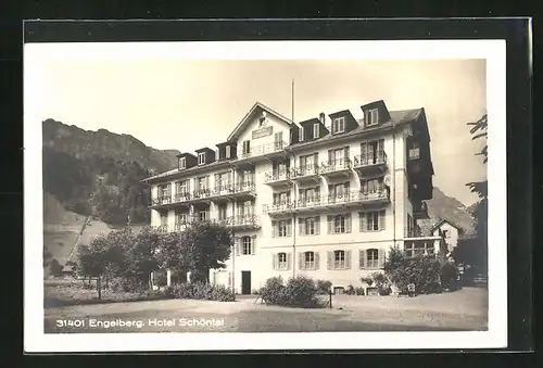 AK Engelberg, vor dem Hotel Schöntal