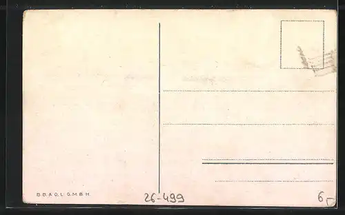 Künstler-AK Bruno Bürger & Ottillie Nr. 8257: Drei Männer umspannten den Schmerbauch ihm nicht