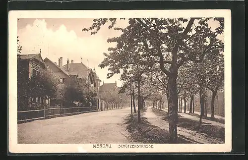 AK Werdau, Blick auf die Schützenstrasse