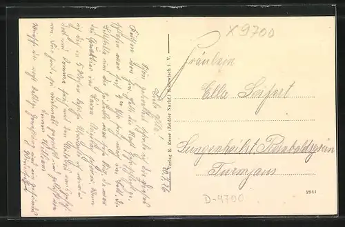 AK Auerbach i. V., Innenansicht vom Gasthaus Zum Forsthaus