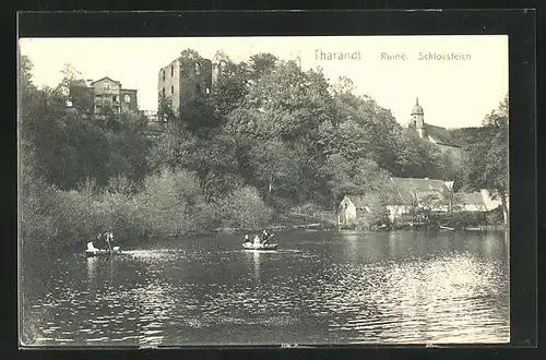 AK Tharandt, Ruine am Schlossteich