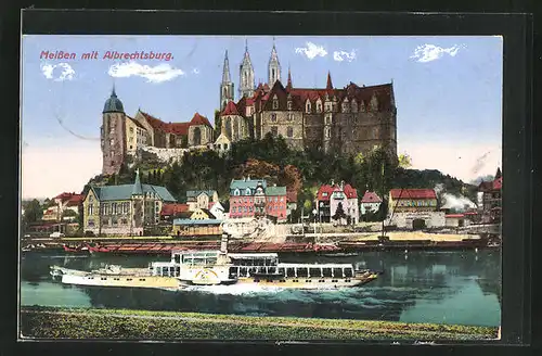 AK Meissen, Blick auf die Albrechtsburg