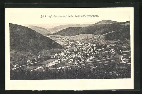 AK Manebach-Kammerberg i. Thür., Blick auf das Tal