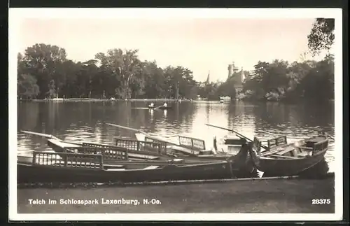 AK Laxenburg, Teich im Schlosspark