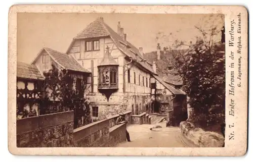 Fotografie G. Jagemann, Eisenach, Ansicht Eisenach, Erster Hofraum in der Wartburg