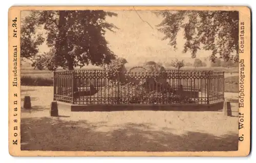 Fotografie G. Wolf, Konstanz, Ansicht Konstanz, Partie am Husdenkmal