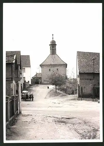 Fotografie Fotograf unbekannt, Ansicht Steinsfeld, Strasse zur Kirche St. Sebastian