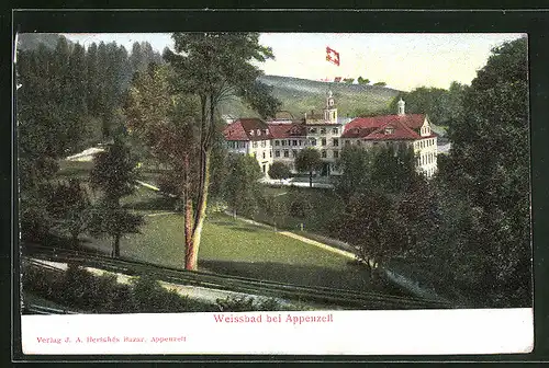 Relief-AK Weissbad, Hotel Hof Weissbad