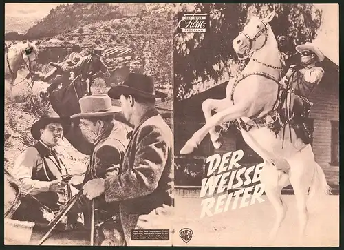 Filmprogramm DNF, Der weisse Reiter, Clayton Moore, Jay Silverheels, Regie: Stuart Heisler