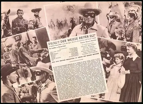 Filmprogramm DNF, Der weisse Reiter, Clayton Moore, Jay Silverheels, Regie: Stuart Heisler