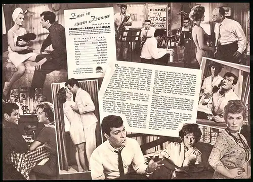 Filmprogramm IFB Nr. 5661, Zwei in einem Zimmer, Tony Curtis, Debbie Reynolds, Regie: Robert Mulligan