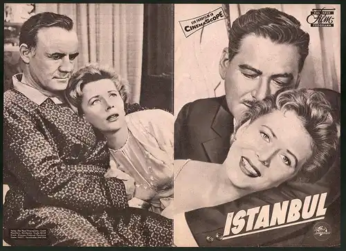 Filmprogramm DNF, Istanbul, Errol Flynn, Nat King Cole, Regie: Joseph Pevney