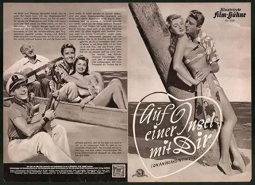 Filmprogramm IFB Nr. 1038, Auf einer Insel mit Dir, Esther Williams, Peter Lawford, Regie: Richard Thorpe