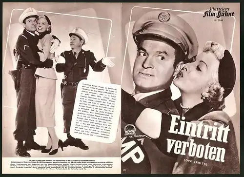 Filmprogramm IFB Nr. 2044, Eintritt verboten, Bob Hope, Mickey Rooney, Regie: George Marshall