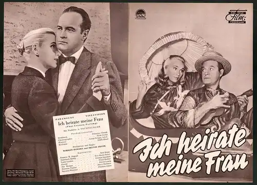 Filmprogramm DNF, Ich heirate meine Frau, Bob Hope, Eva Marie Saint, Regie: Norman Panama