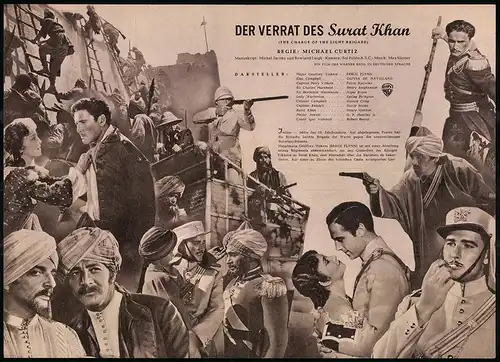 Filmprogramm IFB Nr. 961, Der Verrat des Surat Khan, Errol Flynn, Olivia de Havilland, Regie: Michael Curtiz