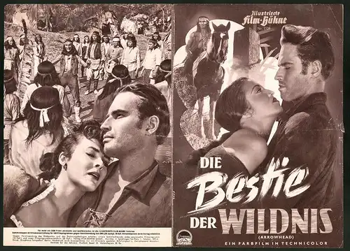 Filmprogramm IFB Nr. 2539, Die Bestie der Wildnis, Charlton Heston, Jack Palance, Regie: Charles Marquis Warren