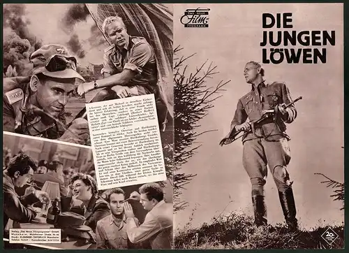 Filmprogramm DNF, Die jungen Löwen, Marlon Brando, Montgomery Clift, Dean Martin, Regie: Edward Dmytryk