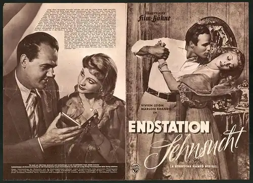 Filmprogramm IFB Nr. 1387, Endstation Sehnsucht, Marlon Brando, Vivien Leigh, Regie: Elia Kazan